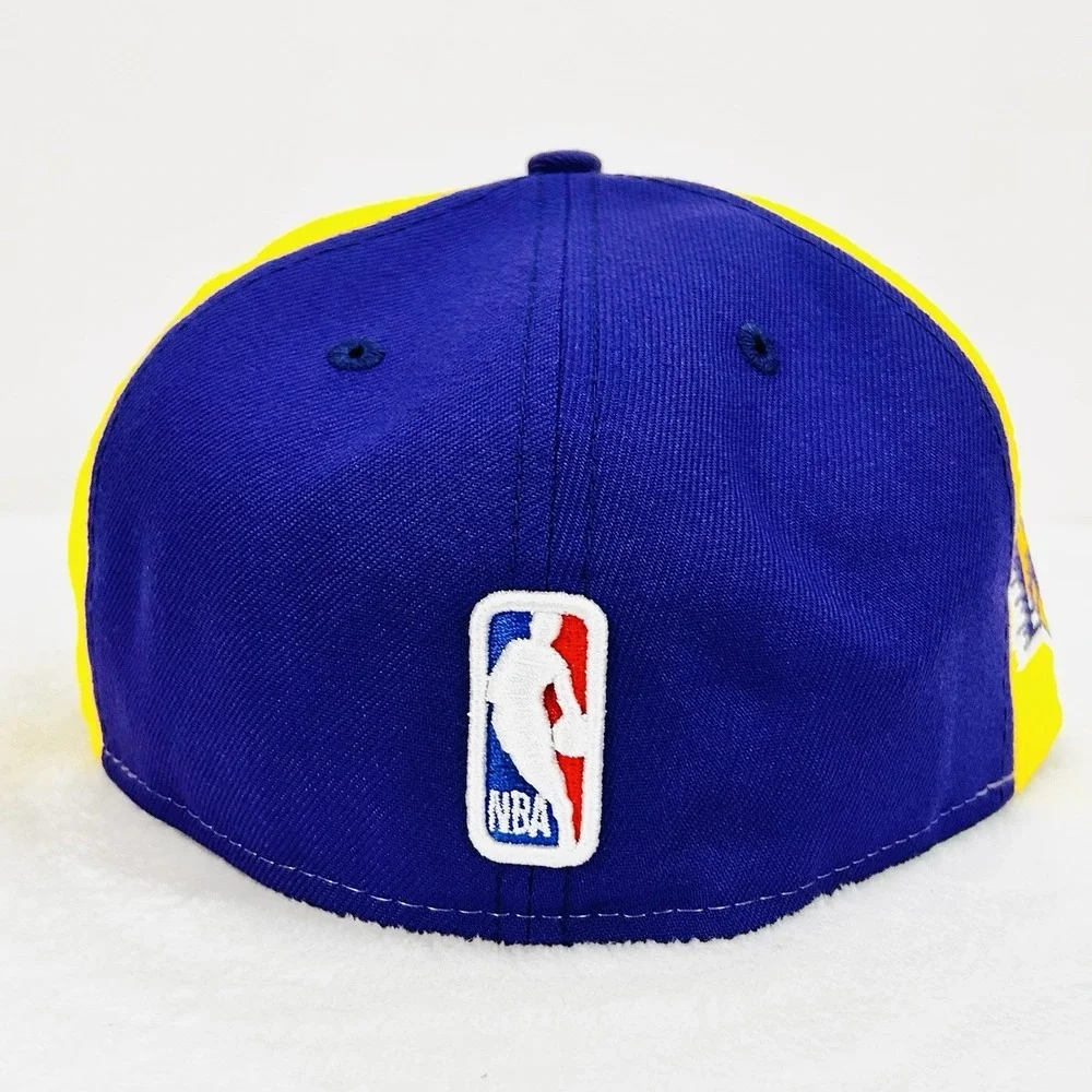 Los Angeles Lakers New Era Pinwheel Wordmark 59FIFTY Fitted Hat‎ Cap 7 1/2 NBA